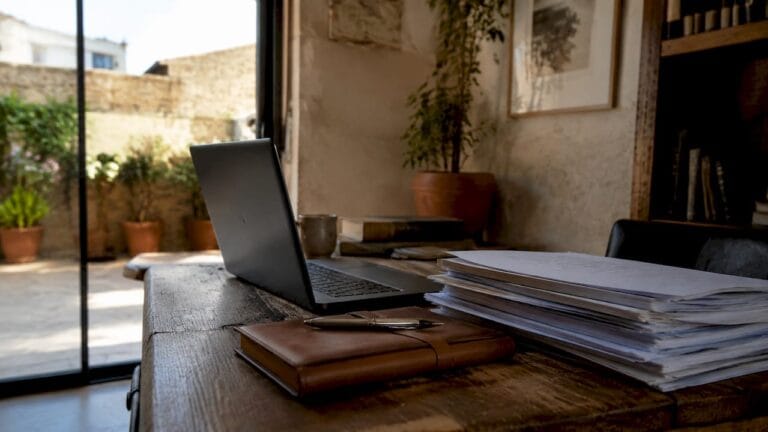 Israeli attorney conducting virtual consultation