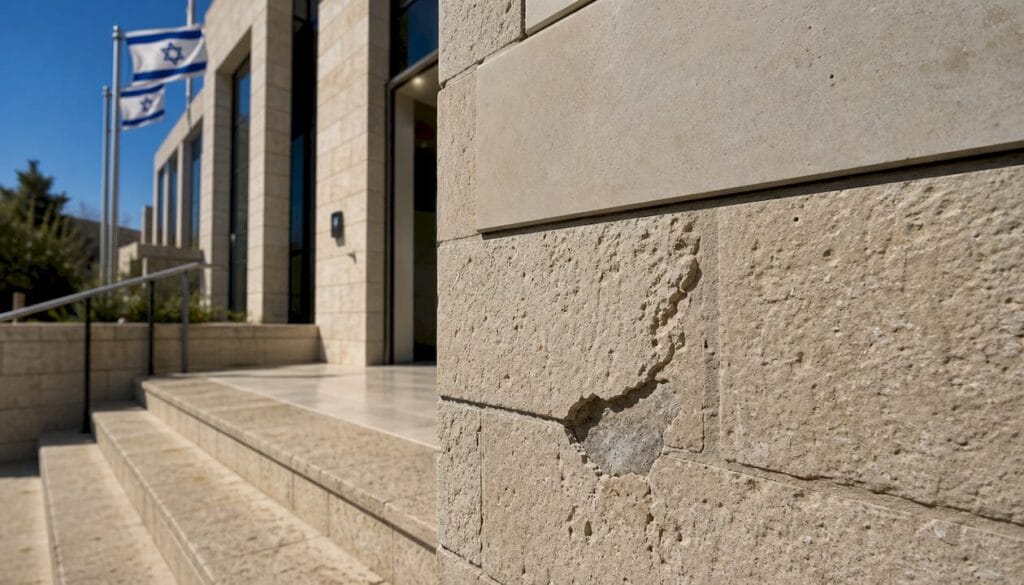 Exterior view of Israeli Family Court building