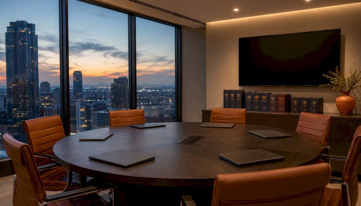 Israeli Mediation Process for Foreign Residents: 2026 Guide 3 Modern Menora Law mediation conference room