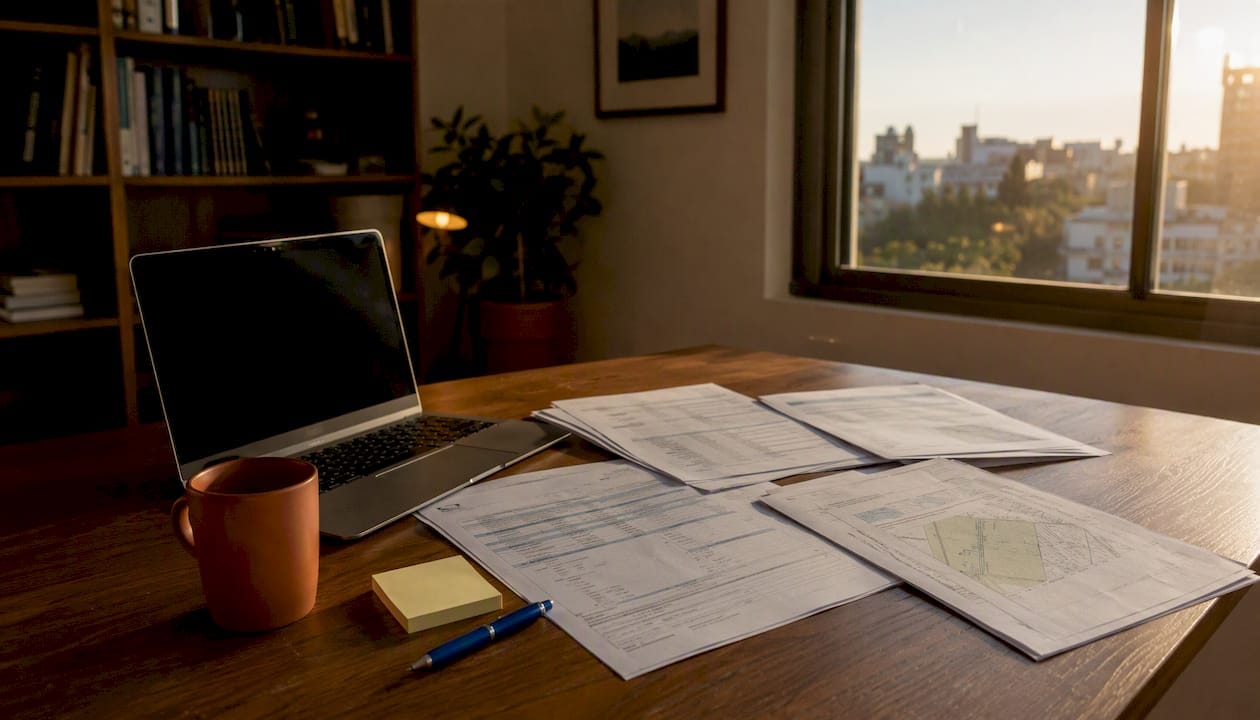 Claiming Inheritance from Israel Abroad: Your Full Guide 2 Israeli bank and Tabu documents on desk