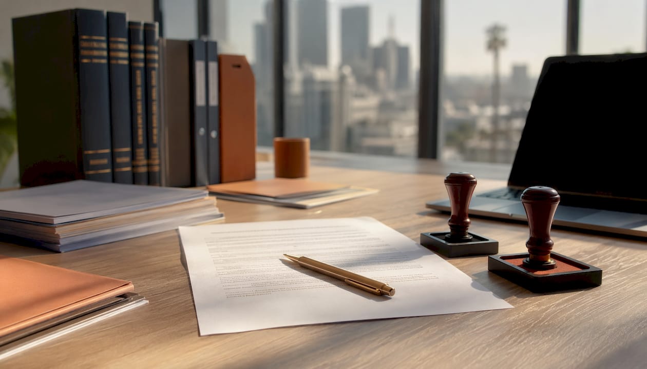 Why Israel Has Leasehold Property: A Clear Guide 2 Israeli legal leasehold property documents on desk