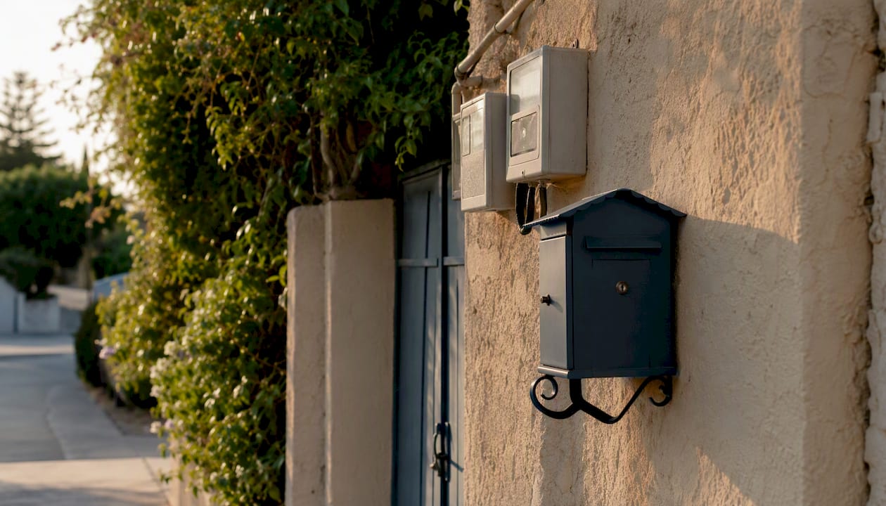 Israeli residential mailbox and utility meters