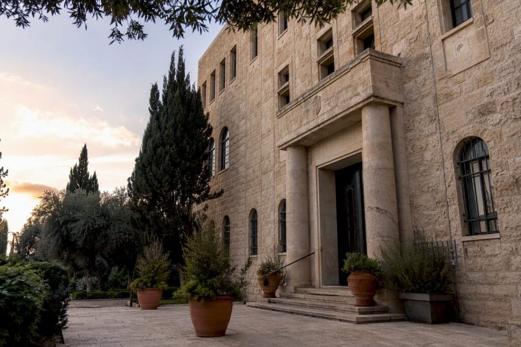 Jerusalem government building facade