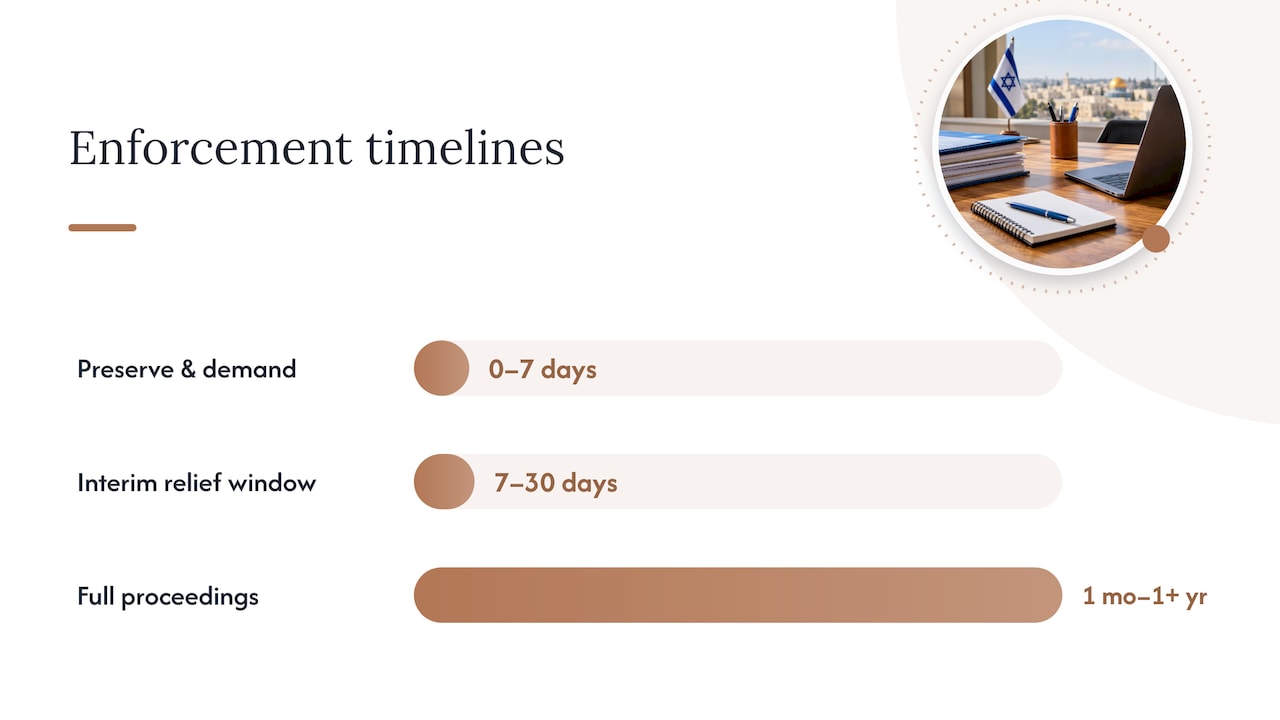 A realistic timeline and what drives your legal costs — overview diagram