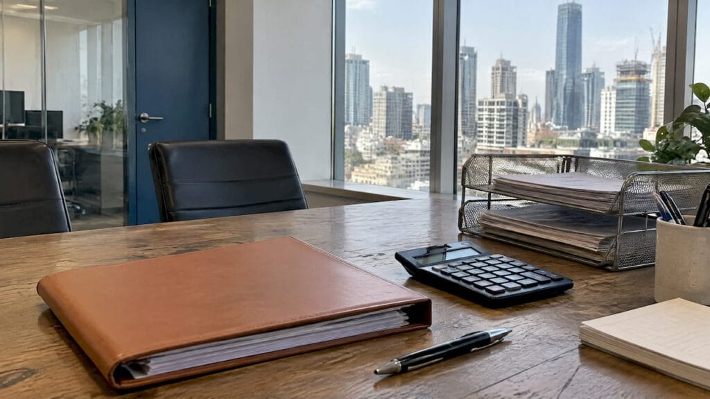 Israeli acquisition documents in office