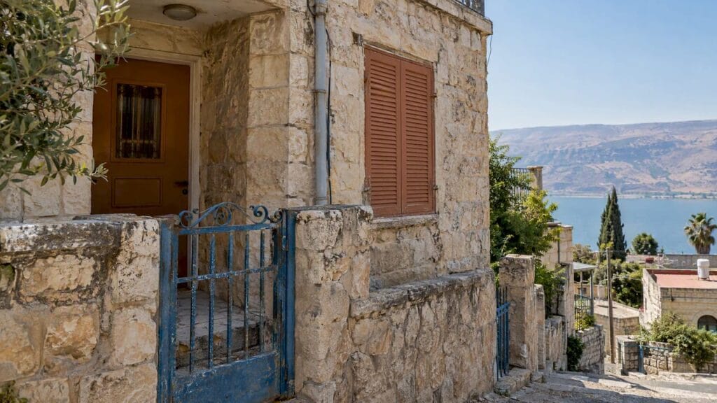 Vacant stone residence in Tiberias