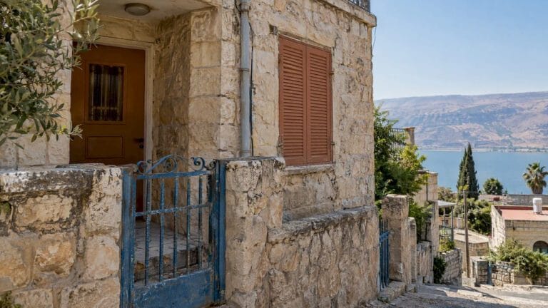 Vacant stone residence in Tiberias