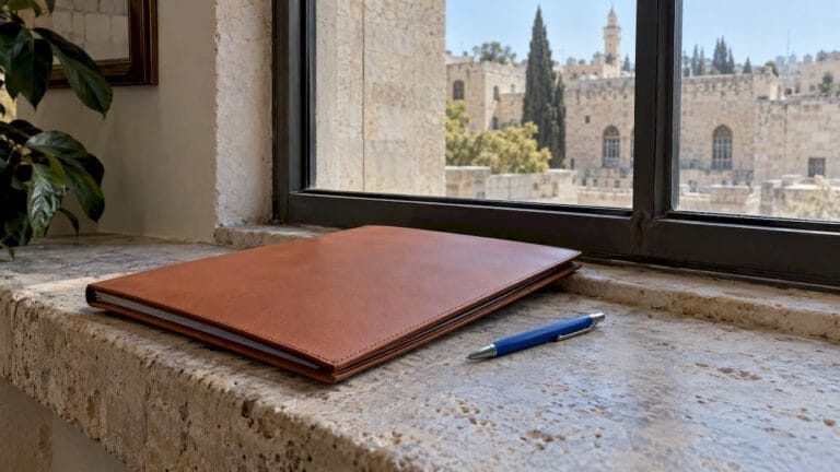 Bilingual will folder in Israeli legal setting