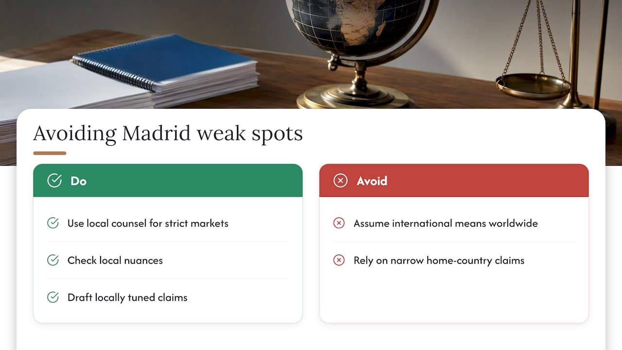 Where Madrid can leave you short — overview diagram